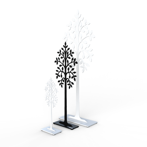 Birch in different colors and sizes