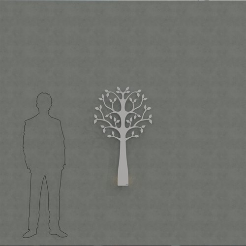 Väggträd vit 120cm