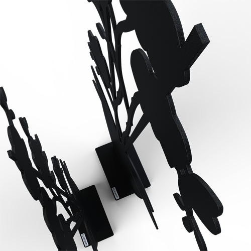 Orkidé svart detalj