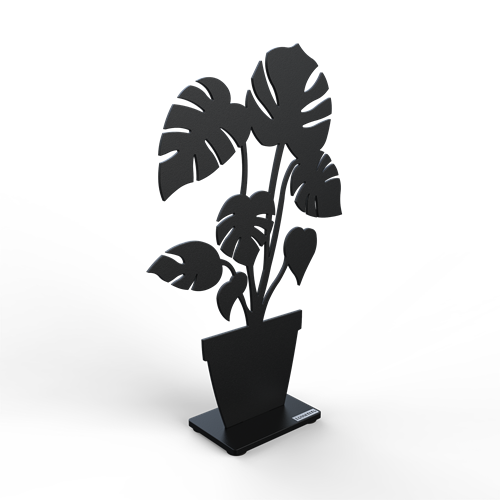 Monstera 30 cm black structure