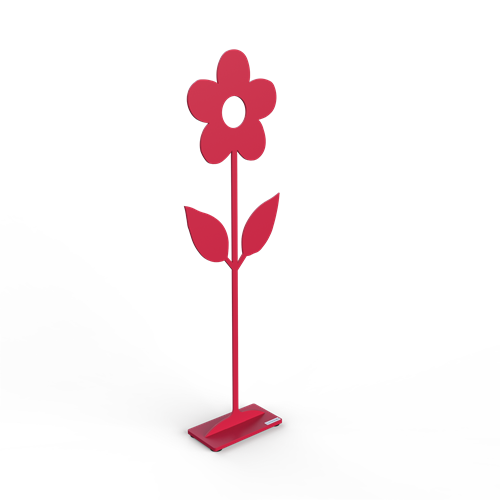 Blomma på fot cerise