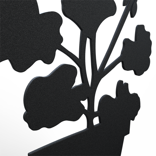 Geranium black detailed