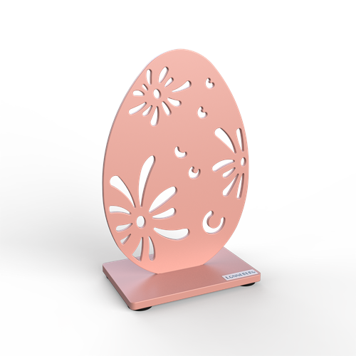 Egg with pattern light pink