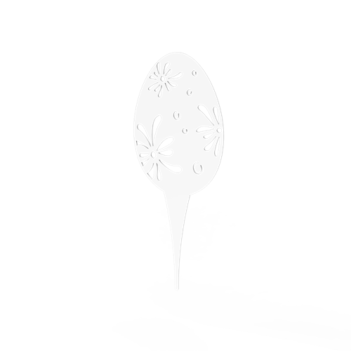 Egg on stick white