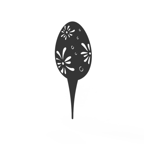 Egg on stick black