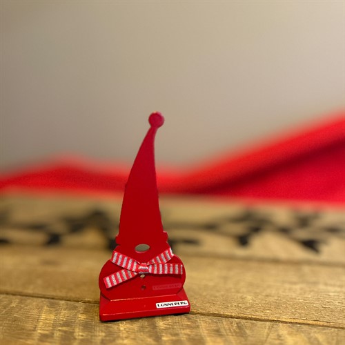 Tomte i luva röd 15cm