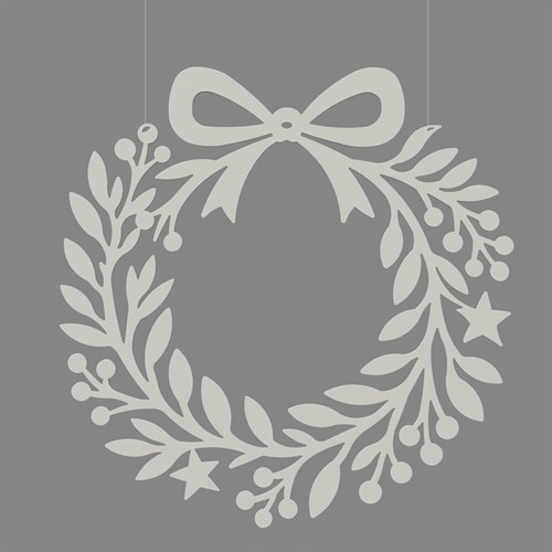 Julkrans greige 35 cm