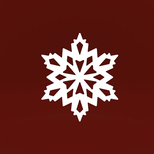 Froststärna vit 15 cm