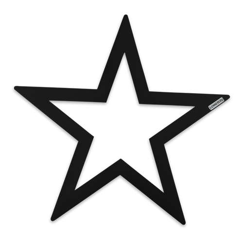 Decoration star black