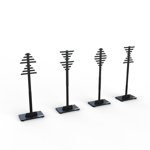 Several sea marks black