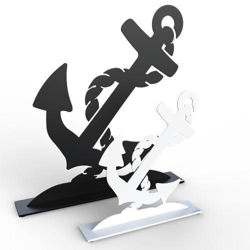 Anchor black and white