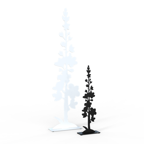 Kungsljus i svart 50cm och vit 100cm