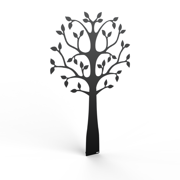 Tree Lonneberg wall mounted 70 cm black structure