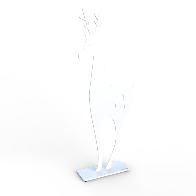 Deer 50 cm white