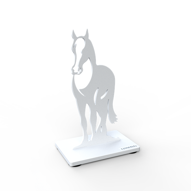 Horse 15 cm white
