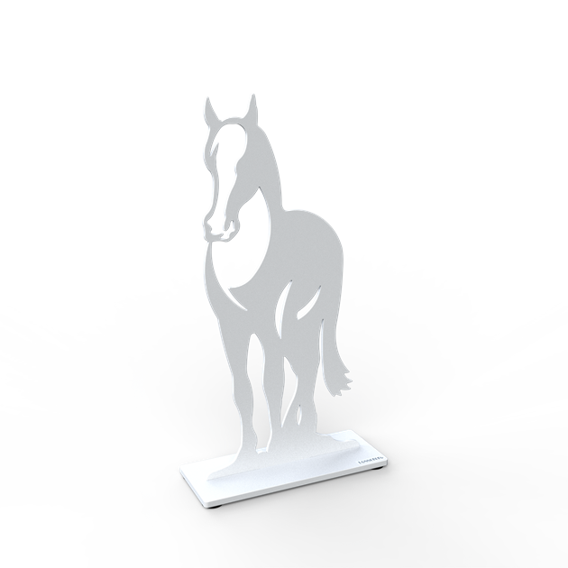 Horse 30 cm white