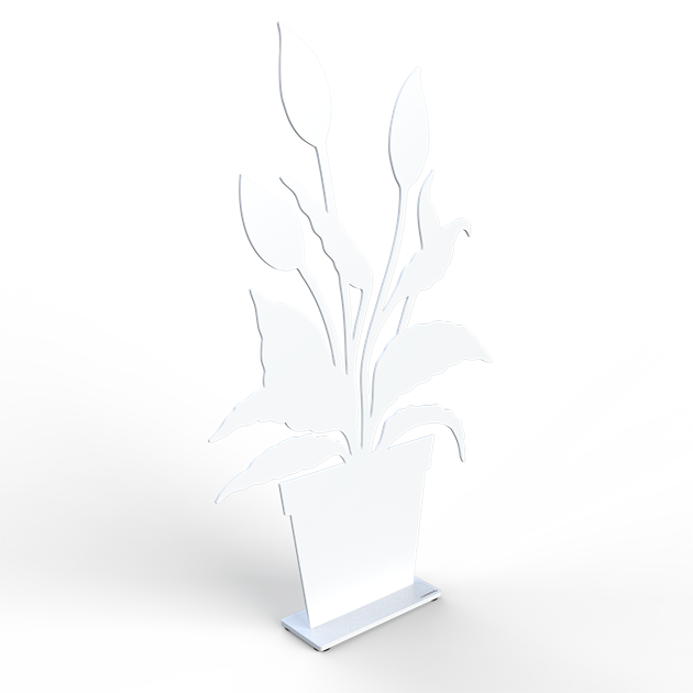 Peace lily 55 cm white