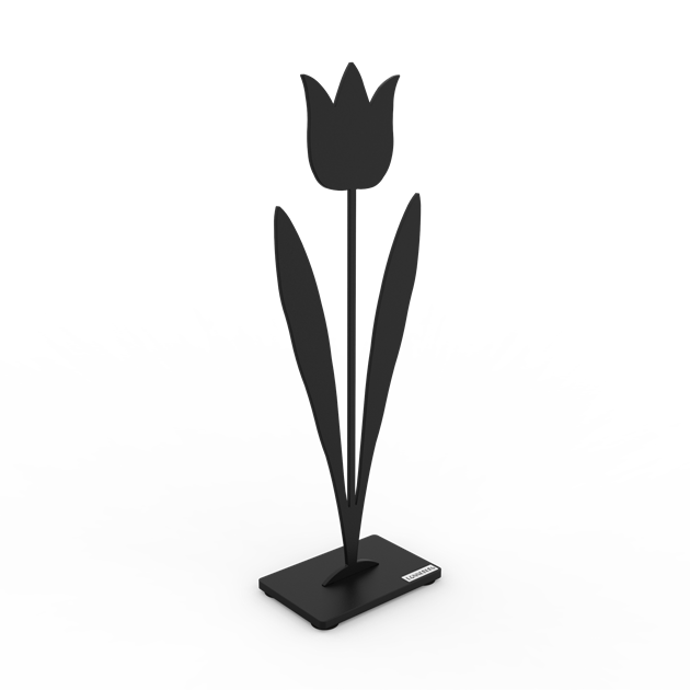Tulip 30 cm black structure