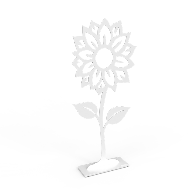 Sunflower 50 cm white