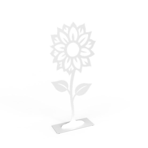 Sunflower 115 cm white