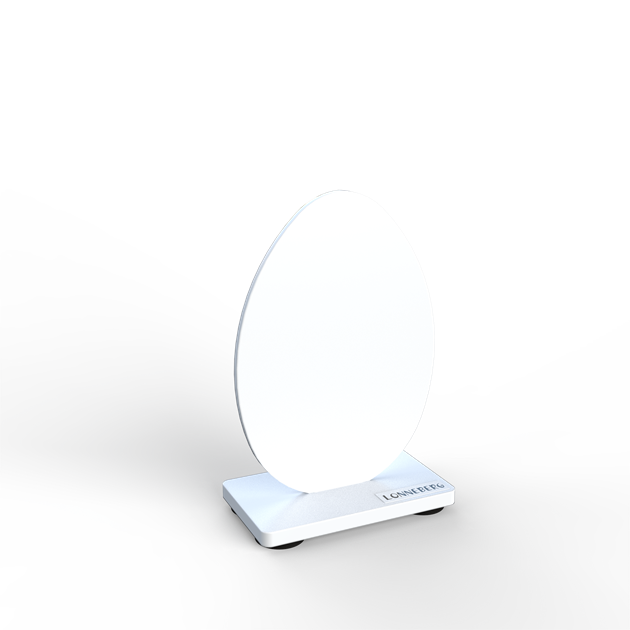 Egg solid 10 cm white