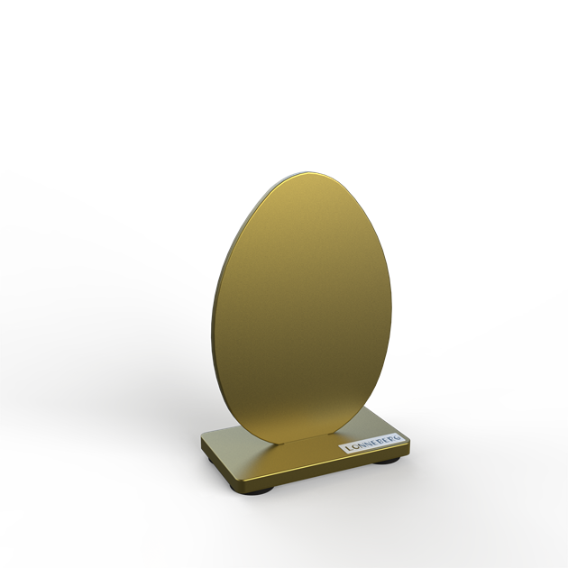 Egg solid 10 cm gold