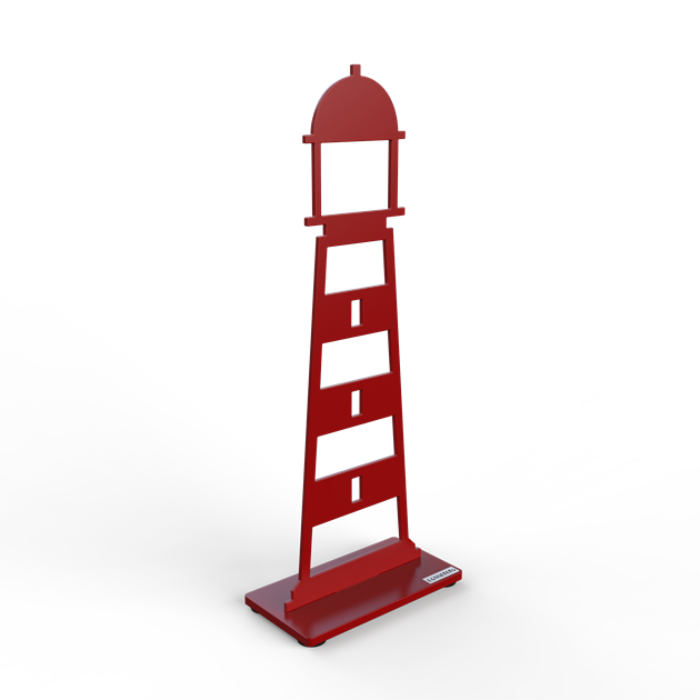 Lighthouse 15 cm red