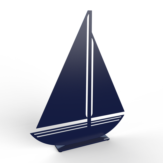 Sailboat 55 cm dark blue