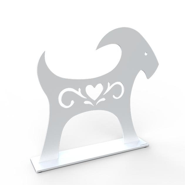 Goat 30 cm white