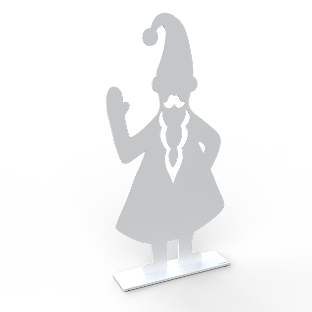 Santa Claus 50 cm white