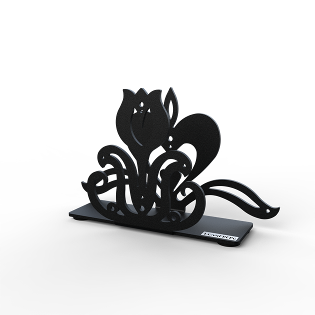 Napkin holder kurbits 10 cm black structure