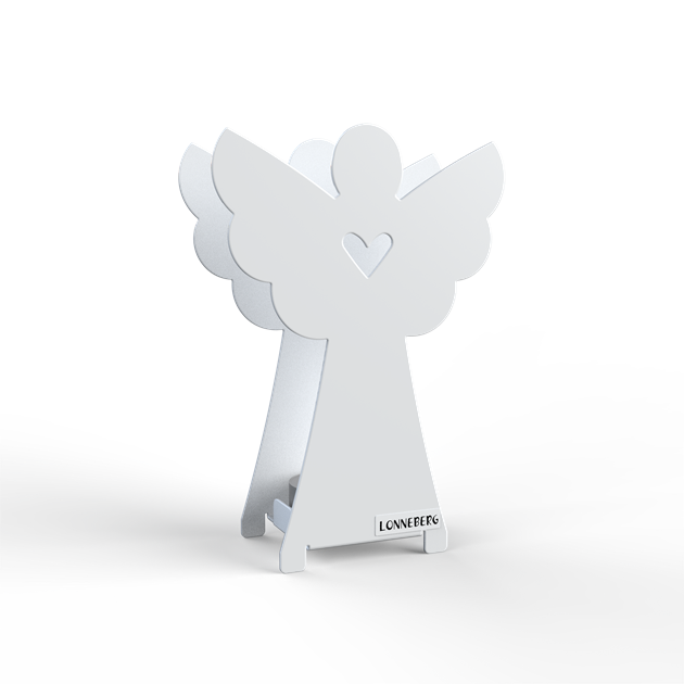 Lantern angel 15 cm white