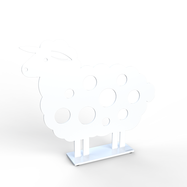 Sheep 15 cm white