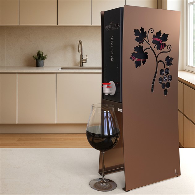 Bag-in-box wine rack 50 cm brun anodic